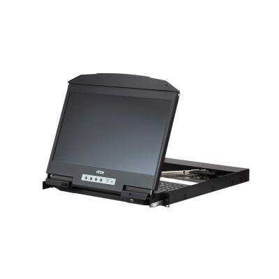 Ultra Short Depth Dual Rail WideScreen LCD Console (USB HDMI / DVI / VGA)